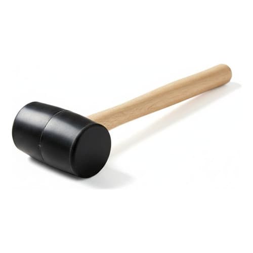 Martelo Marreta Borracha Preto Pequeno Piso Funileiro Reparo