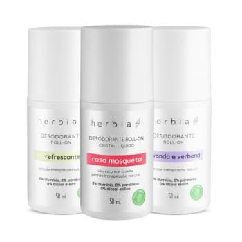 Kit Desodorantes Naturais roll-on