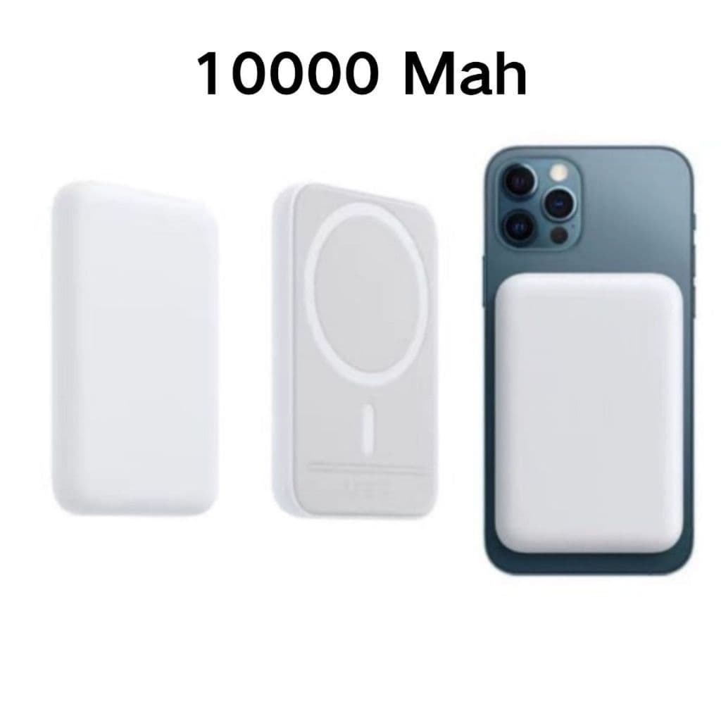‌Bateria Carga Carregador Portátil 10000Mah Sem fio Para iPhone Indução Magsafe