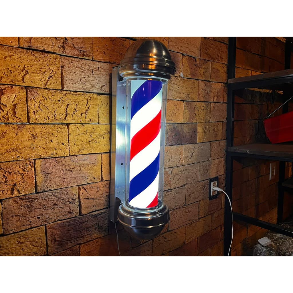 Barber Pole Auvic Poste De Barbeiro 54cm Sem Globo