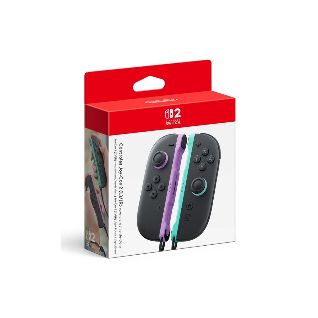 Controles Joy-Con 2 L/R Nintendo Switch 2 Roxo e Verde Original Nacional