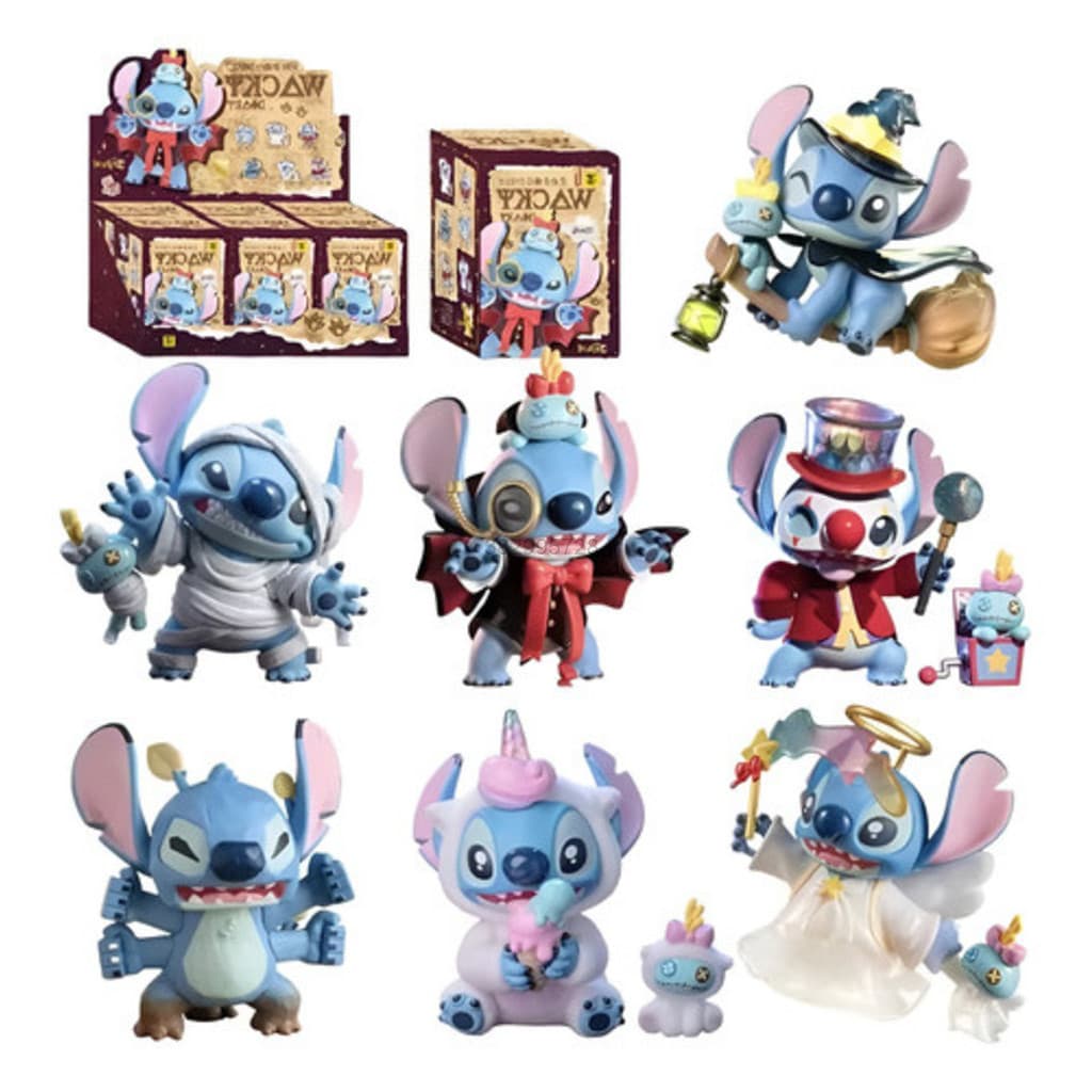Stitch Brinquedo Boneco Figuras Com Caixa Surpresa Aleatório