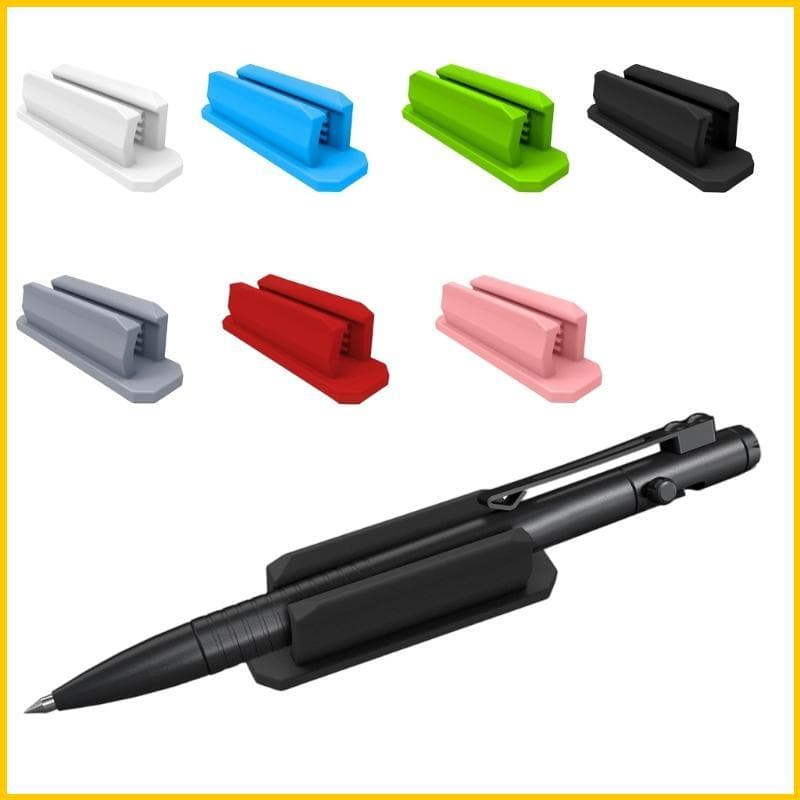 SUN Organizador Lápis Montado Parede Adesivo Silicone Suporte Clipe Caneta Para Mesa Escritório