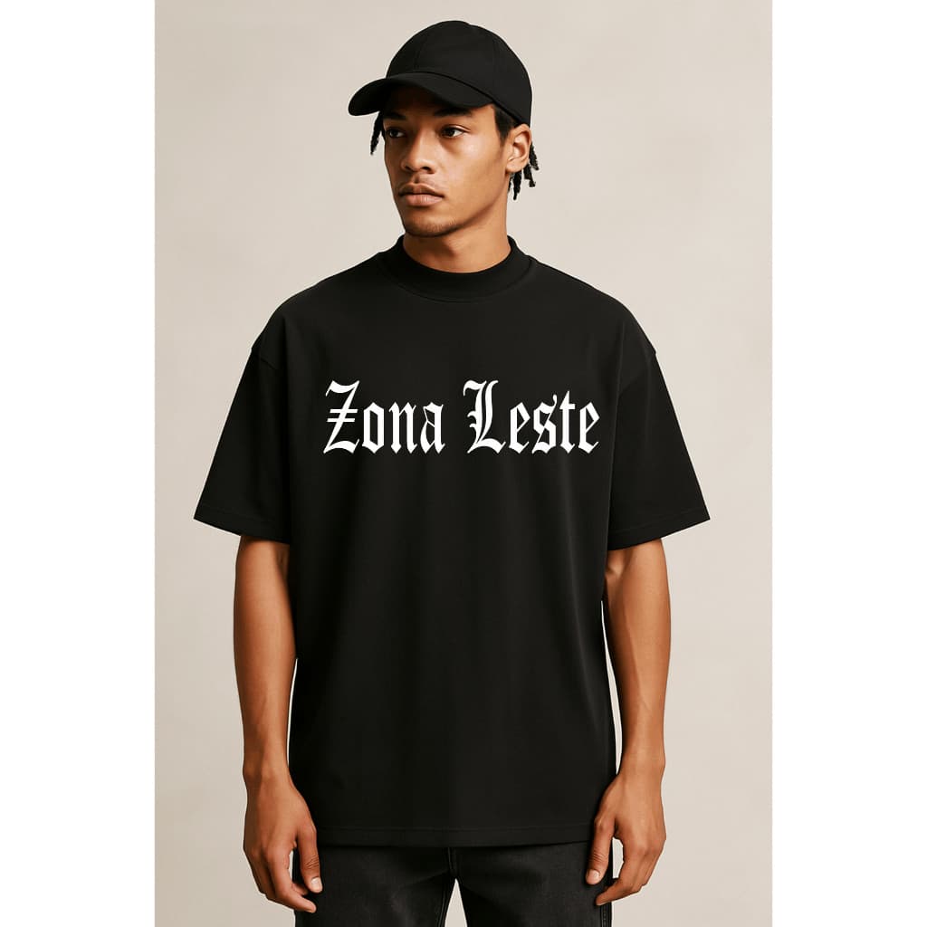 Camiseta Oversized Gangstar Zona Leste Rap Hip Hop