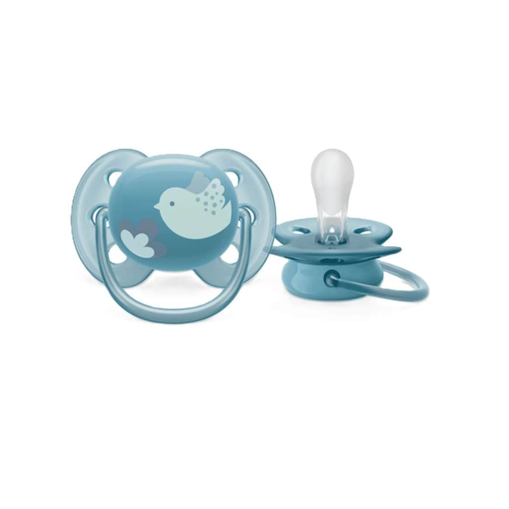 Chupeta Ultra Soft Azul - Pássaro 6-18 meses - Philips Avent