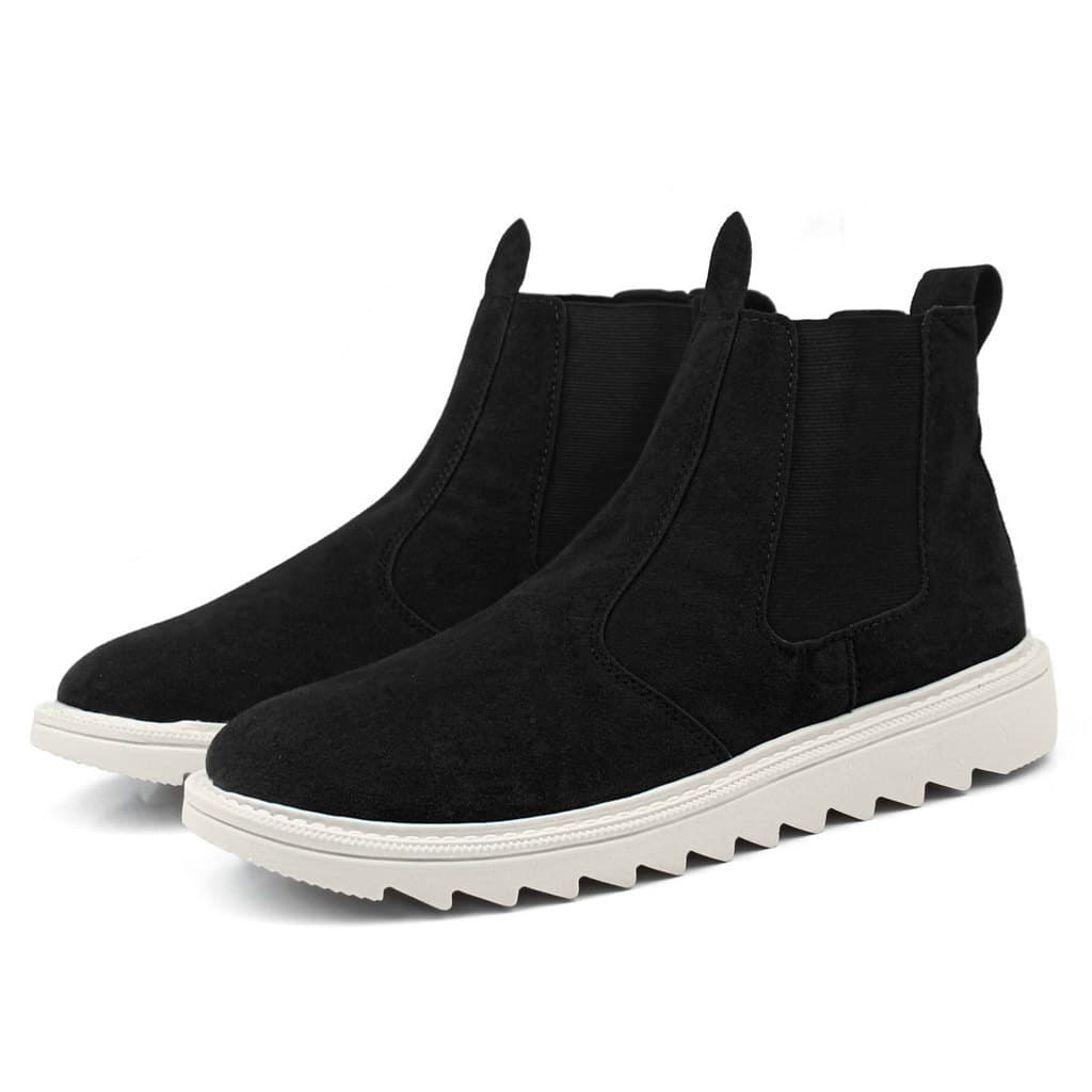 Bota Botina Chelsea Masculina Tratorada Em Camurça Estilosa Tendencia