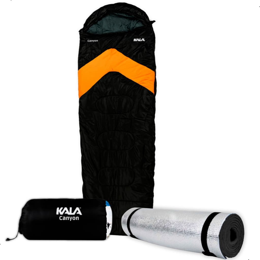 Kit Acampamento Saco Dormir Canyon e Isolante Térmico Alemanizado Trilha