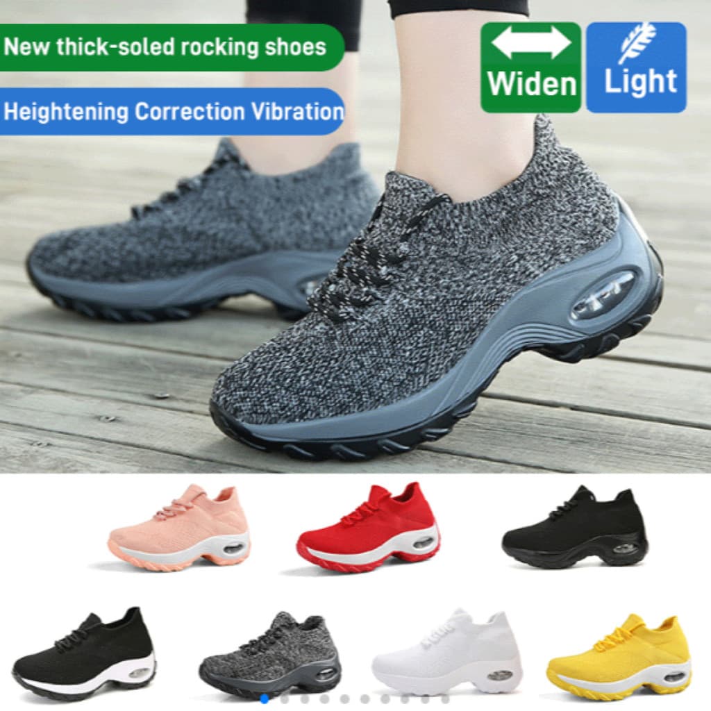 【Conforto que Balanceia】 Tênis Plataforma Design Inovador Tênis Plataforma/Confortável/Estilo Casual/Moda /Amortecimento