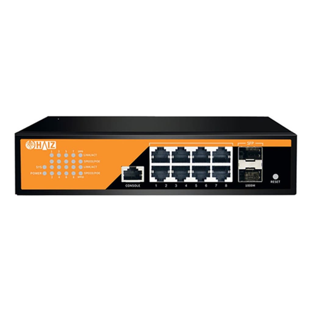 Switch Poe Gerenciado 8 Portas Gigabit Com Vlan E Qos Haiz