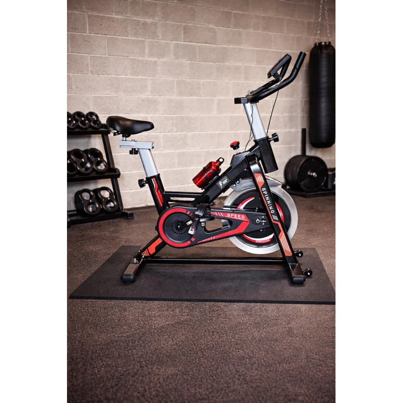 Bicicleta Spinning Ergométrica Com Roda De Inércia De 13kg Premium Vermelho
