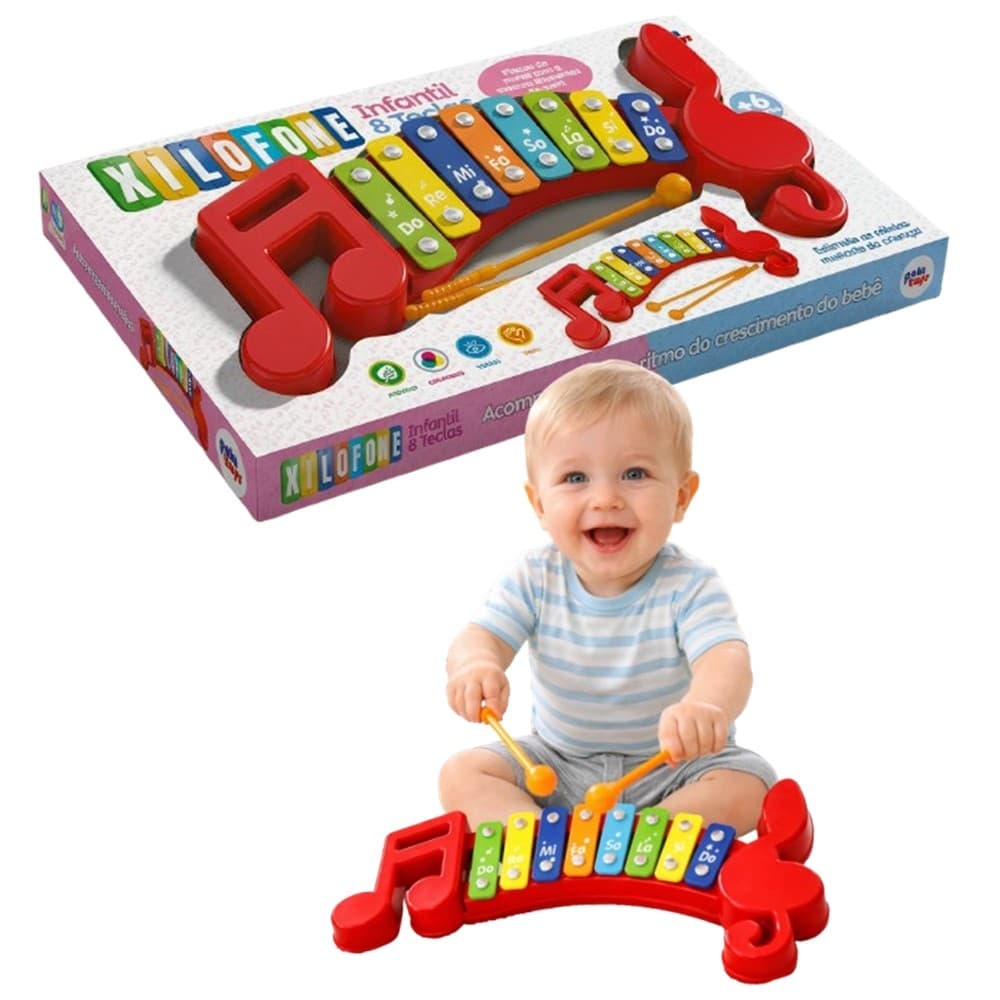 Xilofone Musical Infantil Brinquedo Educativo