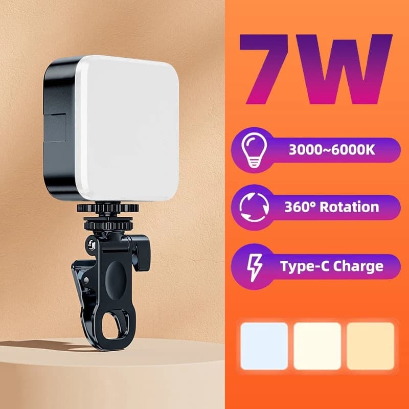 Iluminação Fotográfica Noturna De Preenchimento LED Luz De Vídeo De Lâmpada Portátil De Fotografia，SWIFT TECH BR
