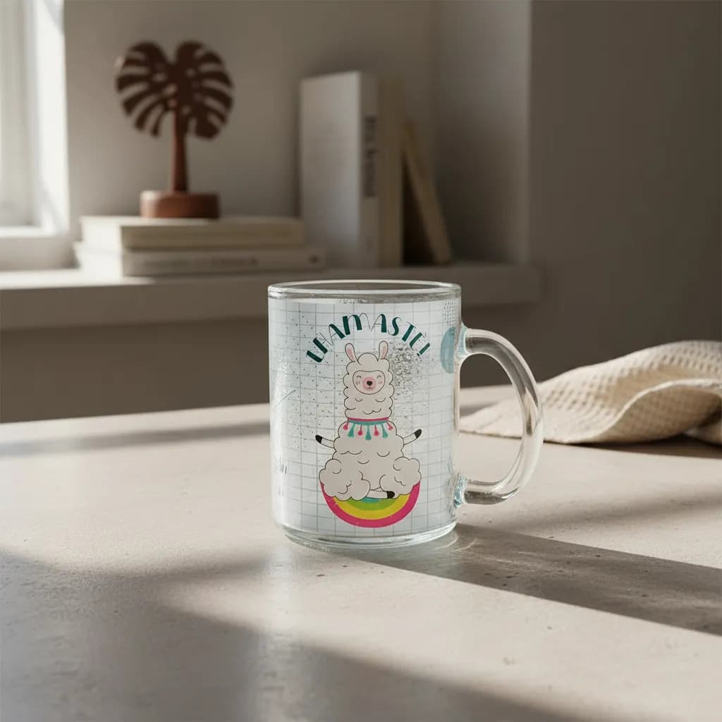 Caneca Bichinhos 330ml em Vidro para Presente Engraçada Amigo