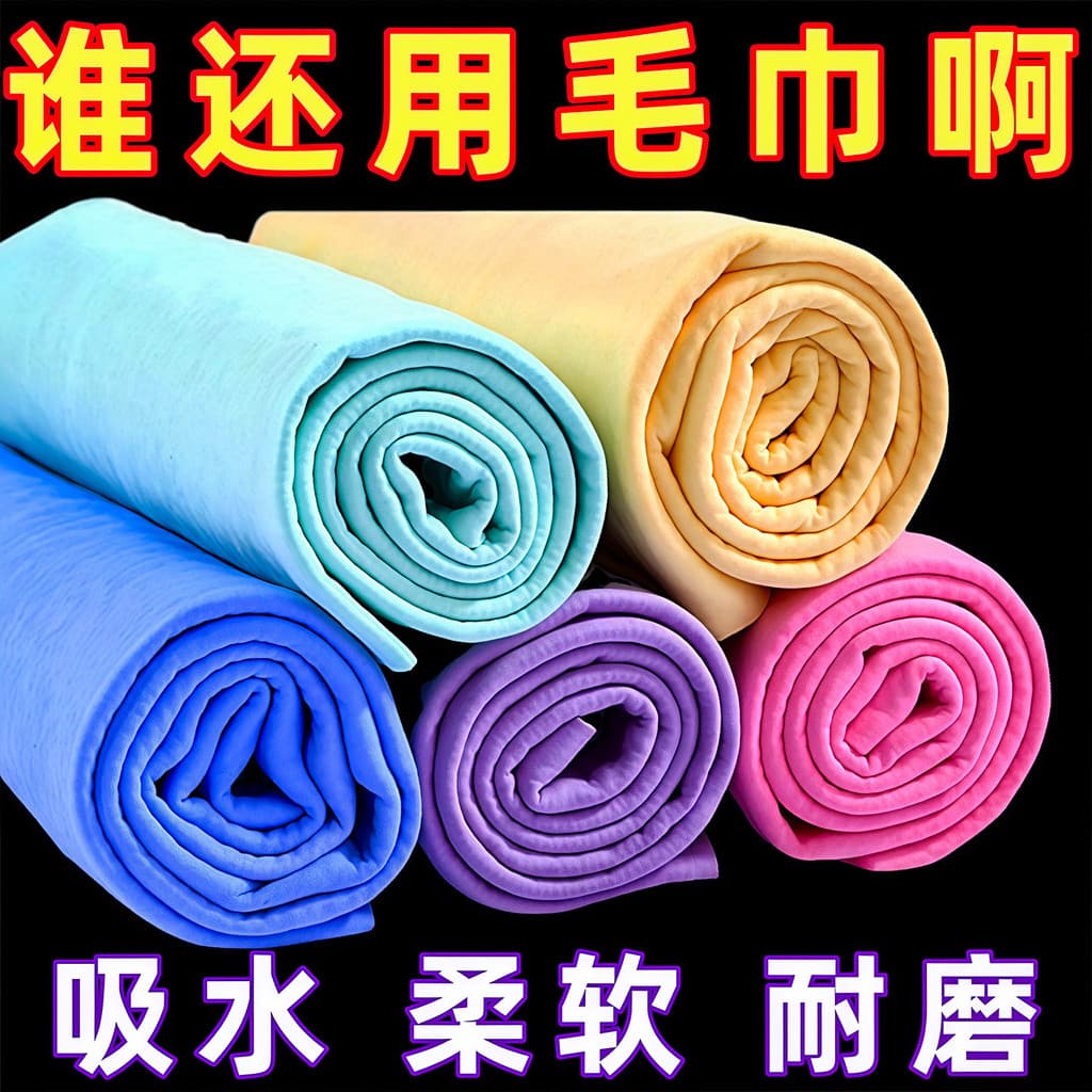 Toalha grossa de pele de veado, toalha absorvente de secagem rápida, touca de secagem de cabelo, Super absorvente, toalh