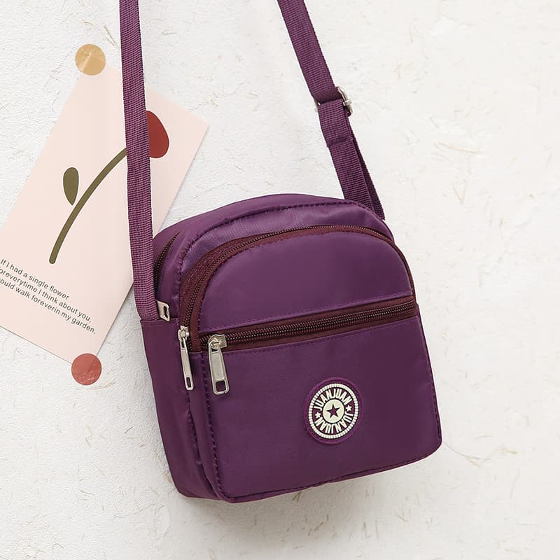 Multi-camada de um ombro saco do mensageiro leve saco de pano mochila Oxford pano feminino saco de náilon à prova dwater