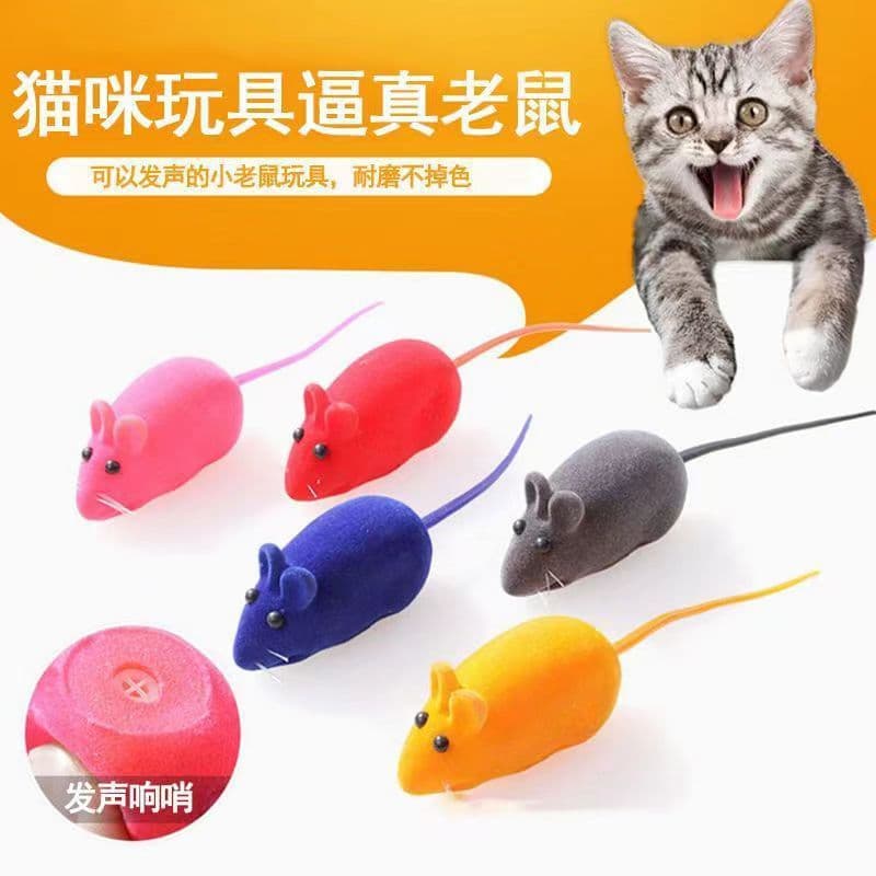 Animal de estimação gato brinquedo simulação vinil reunindo Mouse com som brinquedo do gato soando brinquedo suprimentos