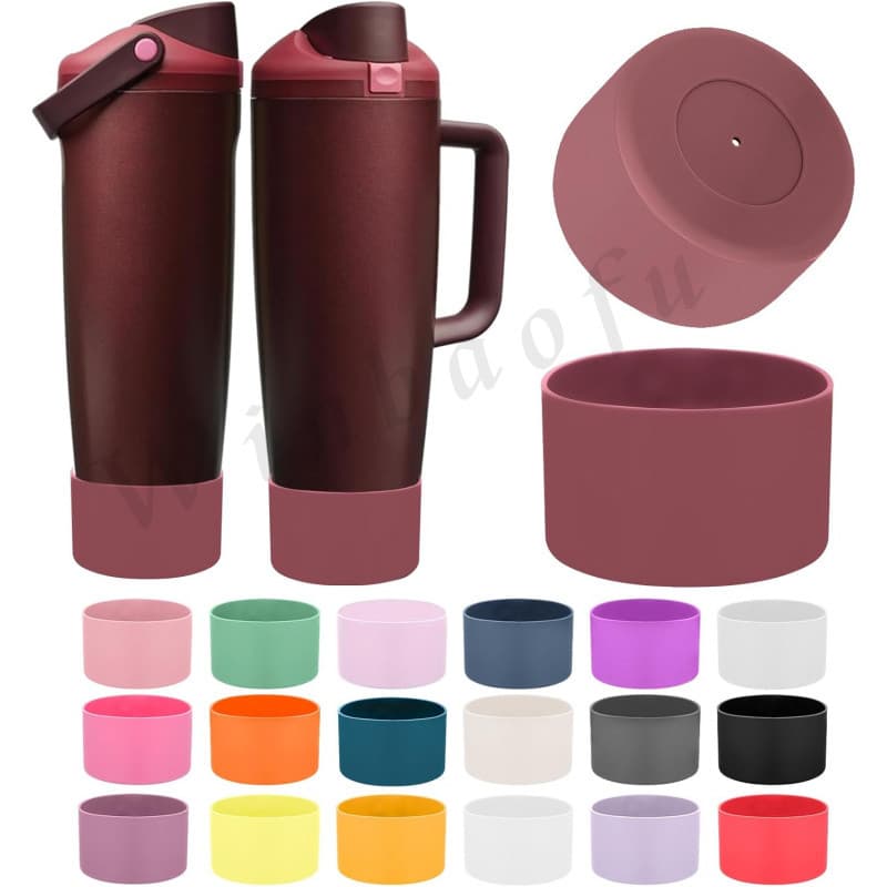 Bota De Silicone Compatível Com Owala Sway Tumbler 30 Onças E 40 , Protetor Inferior Antiderrapante