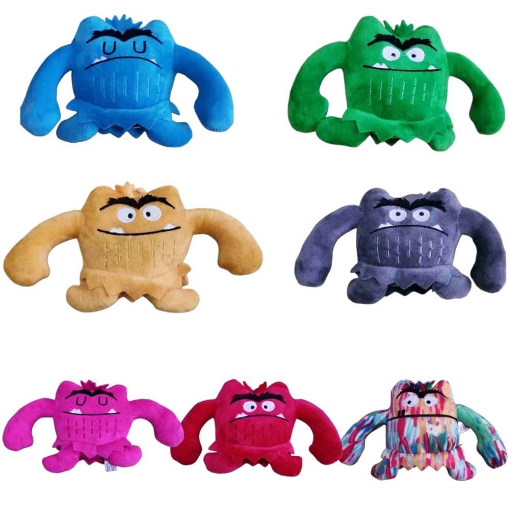 Brinquedos de pelúcia coloridos em forma de monstro, 16 cm, My Emotion Friend e brinquedo de pelúcia, um excelente prese