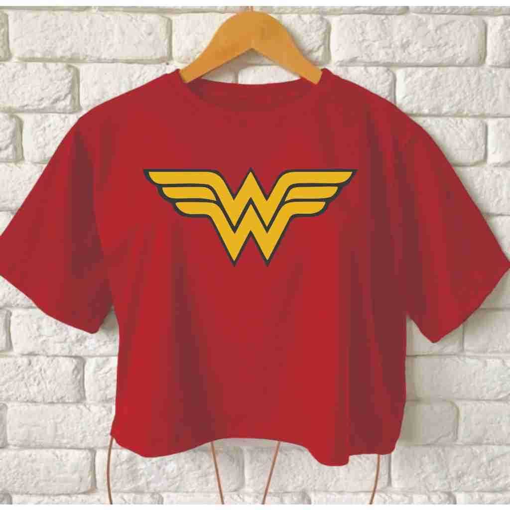 Blusa Cropped da Mulher M. maravilha Verão carnaval 2026 t-shirt envio rapido