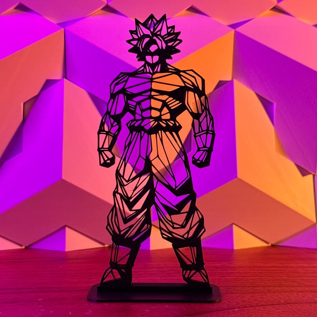 Broly - Dragon Ball - Decoração Geometric Low Poly