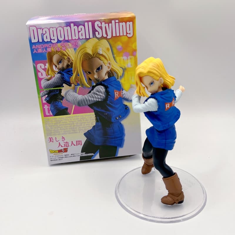 12CM Toriyama Akira Japão Anime Dragon Ball Z Figura Android 18 lazuli PVC Figuras De Ação Modelo Decoração De Mesa Cole