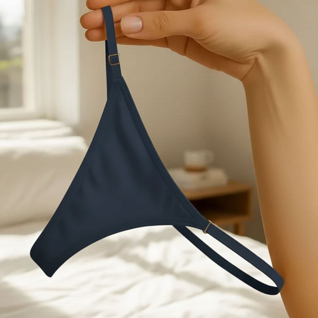 MAZZAR Calcinha Fio Duplo Regulável: Sensualidade e Conforto