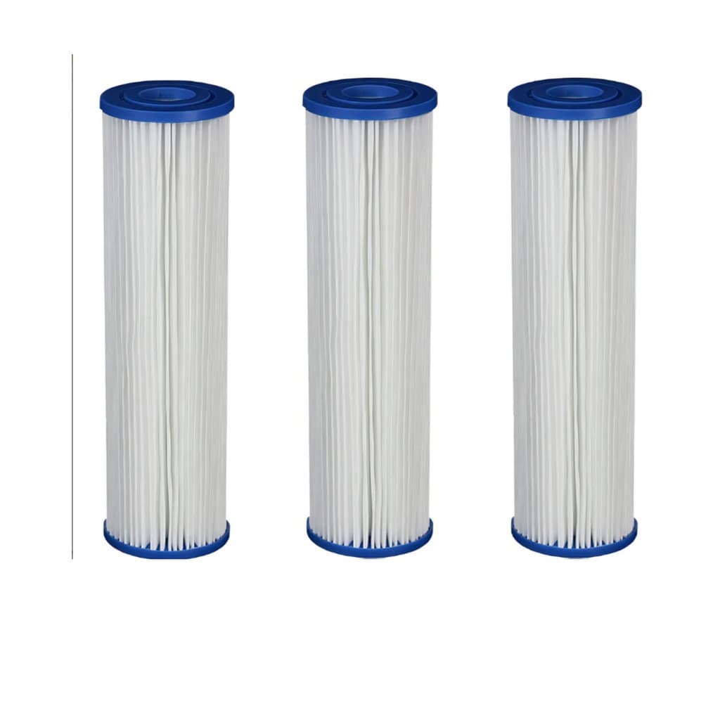 Kit C/ 3 Filtro Refil Plissado Lavável Reutilizável 9 3/4'' 1/2