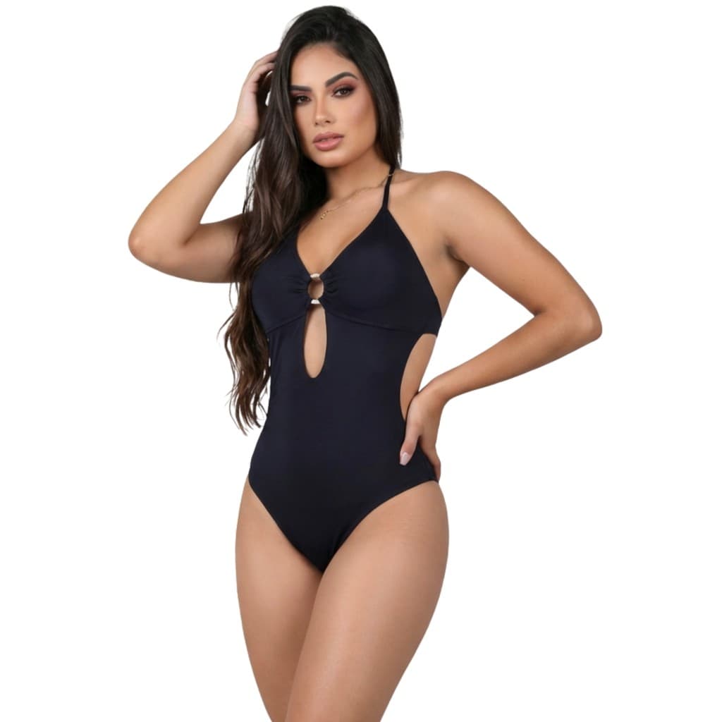 Maiô Poliamida Engana Mamãe Com Bojo Moda Praia Piscina Body Verão Modelo Liso Promoção Tendencia