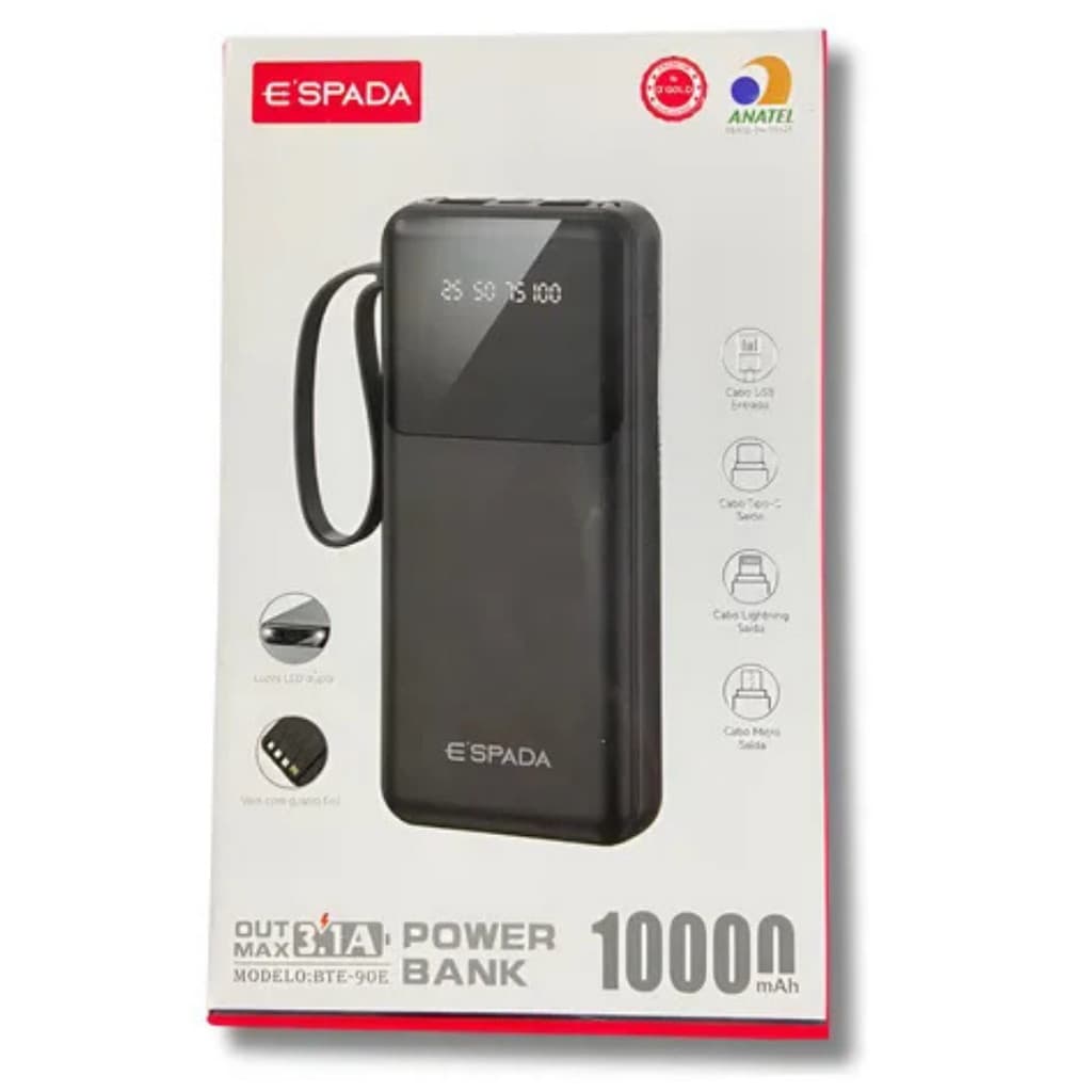 Power Bank 10.000 mAh - Espada BTE-90E