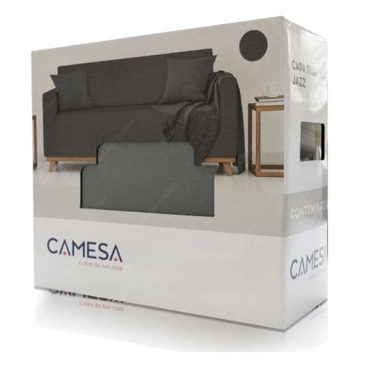 Capa De Sofá com Elástico Camesa Jazz 2 Lugares 1,80 x 1,05cm