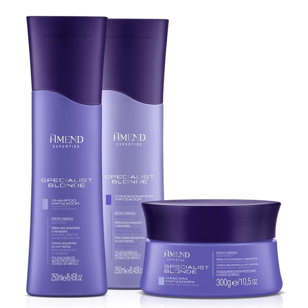 Kit Matizador Specialist Blonde Amend Expertise Sh Cond Masc