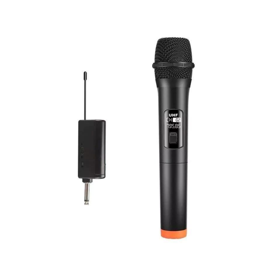 Microfone Sem Fio Dinâmico Redutor De Ruidos Para Karaokê Palestra Igreja Byz D-MB-62