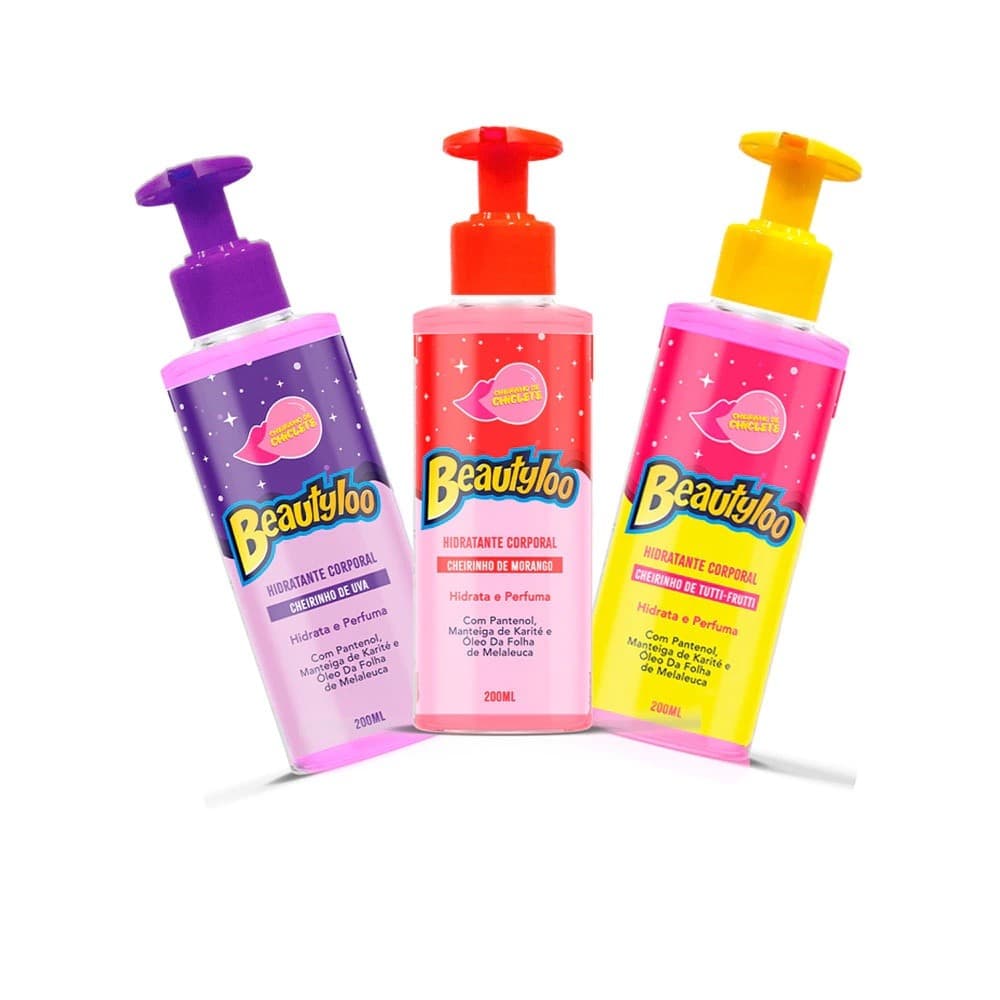 Kit 3Un Hidratante Corporal Beautyloo 200ml - Face Beautiful