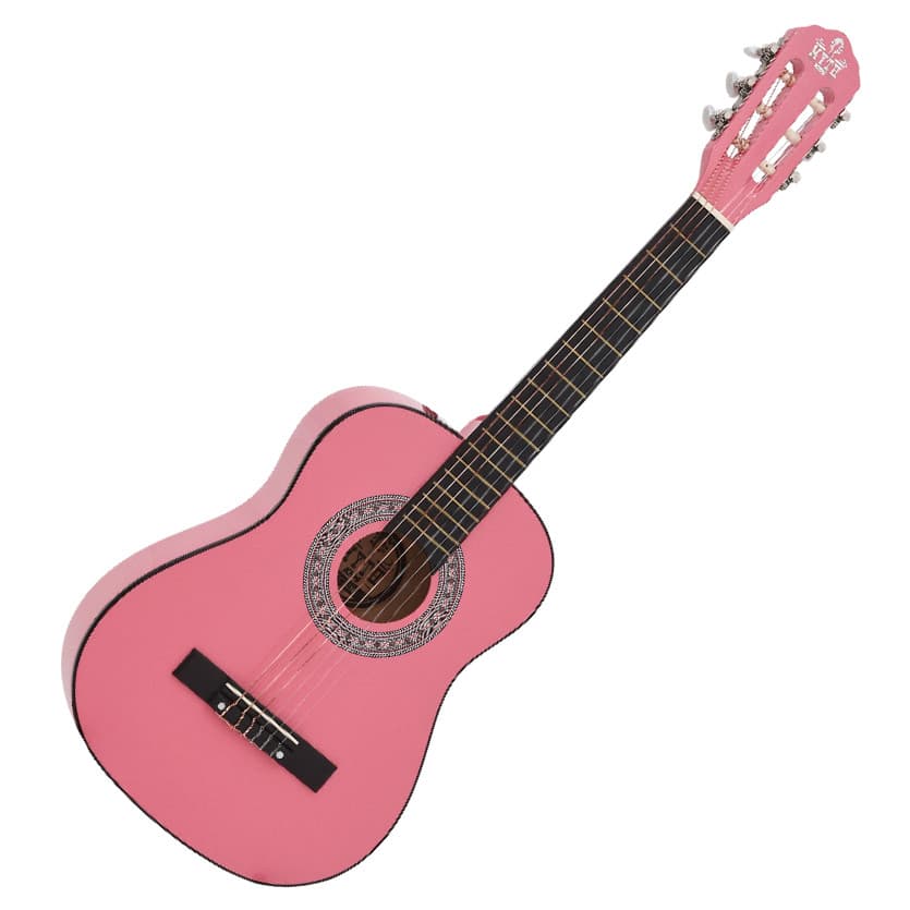 Violão Acústico Infantil / Juvenil Tamanho - Náilon MYTH - MT39N Escolha a Cor Rosa