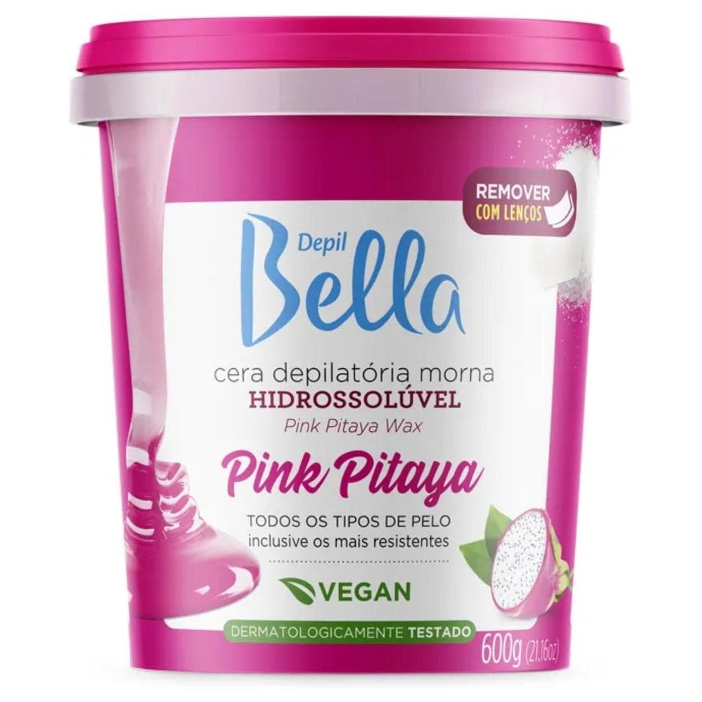 Cera Hidrossoluvel Morna Pink Pitaya Depil Bella 600g