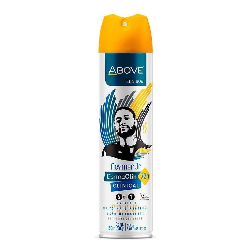 Desodorante Above Dermaclin Teen Boy Neymar Jr Vegano 150ml