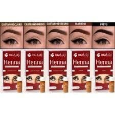 KIT 8 HENNA SOBRANCHELA - MAKIAJ - ALTA FIXAÇÃO - PIGMENTADA - EXTRA FORTE