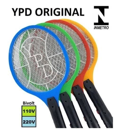 Raquete Mata Mosquito Dengue Muriçoca Recarregável Bivolt 110/220