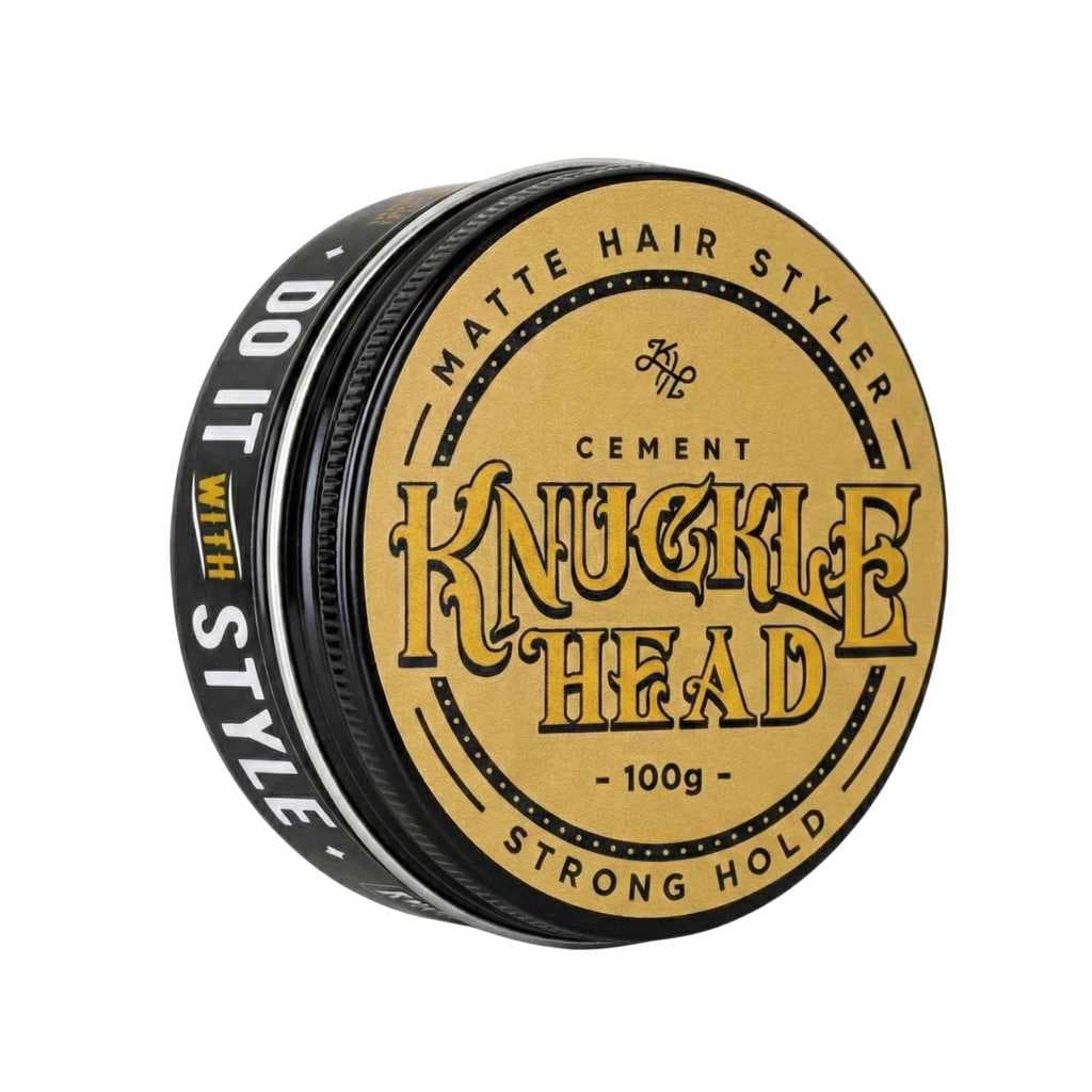Pomada Capilar Cement Knucklehead Fixação Extra Forte Efeito Matte Longa Duração 100g