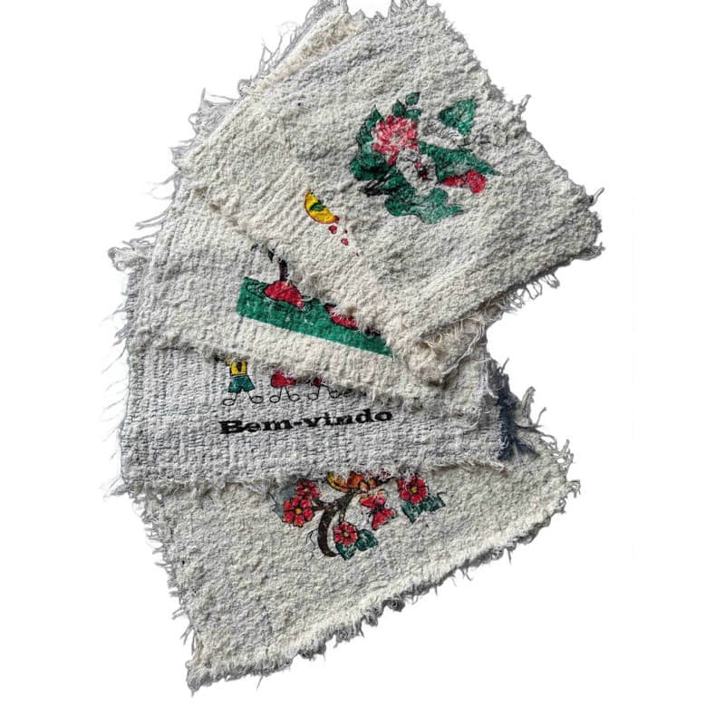 Tapete para Banheiro 2 Peças Felpudo Urela para porta piso de banheiro 42x60cm algodão