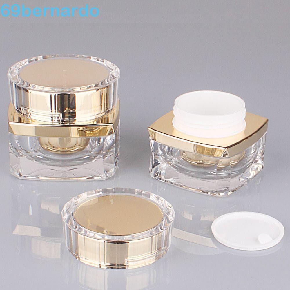 BERNARDO Potes De Creme Facial , Frascos De Loção Roxo Dourado Luxuoso , Frasco De Maquiagem Vazio Para Viagem De Bálsam