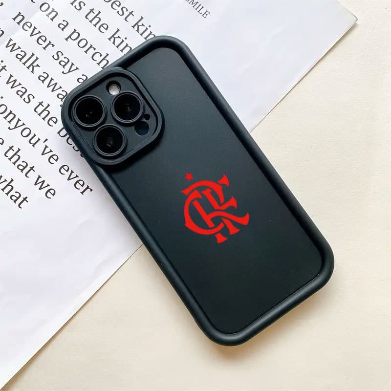 Emblema Do Flamengo Silicone Anti Queda Capinha capa Adequado Para Redmi 9A 13C 14C Nota 10 11 12S 13 PRO POCO X6 X3 X4