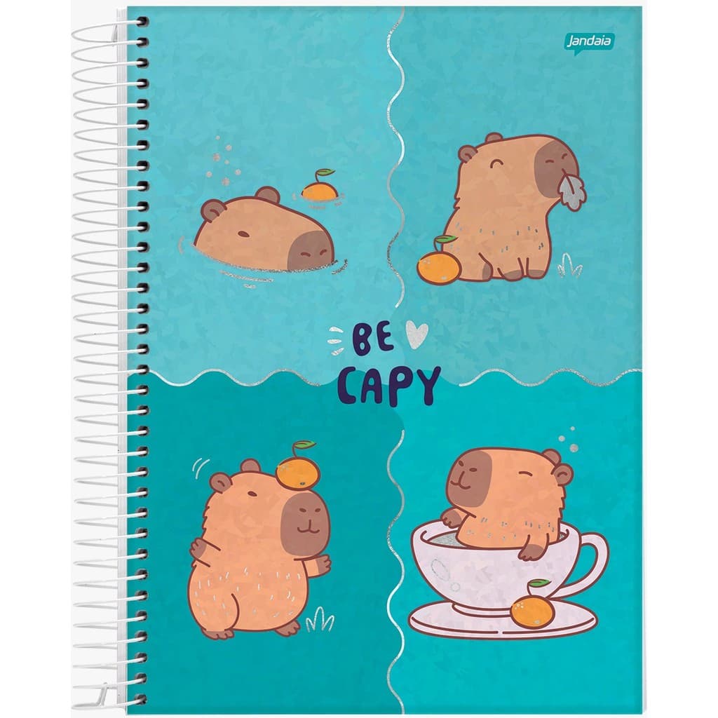 CADERNO ESPIRAL UMA MATÉRIA 80FLS- CAPYVIBES