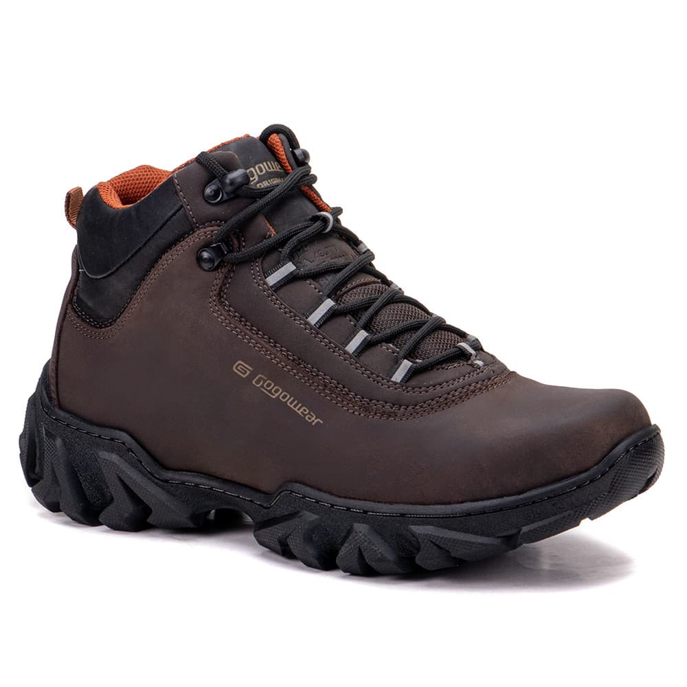Bota Masculina Gogowear IPI C.A em Couro Legitimo Segurança e Durabilidade