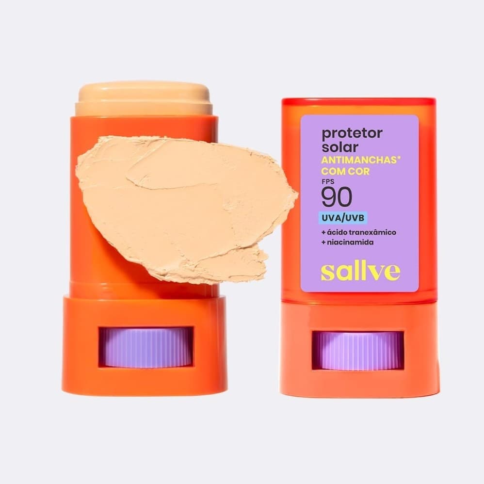 Protetor Solar Bastão Sallve Antimanchas FPS90 COR 2 - 15g