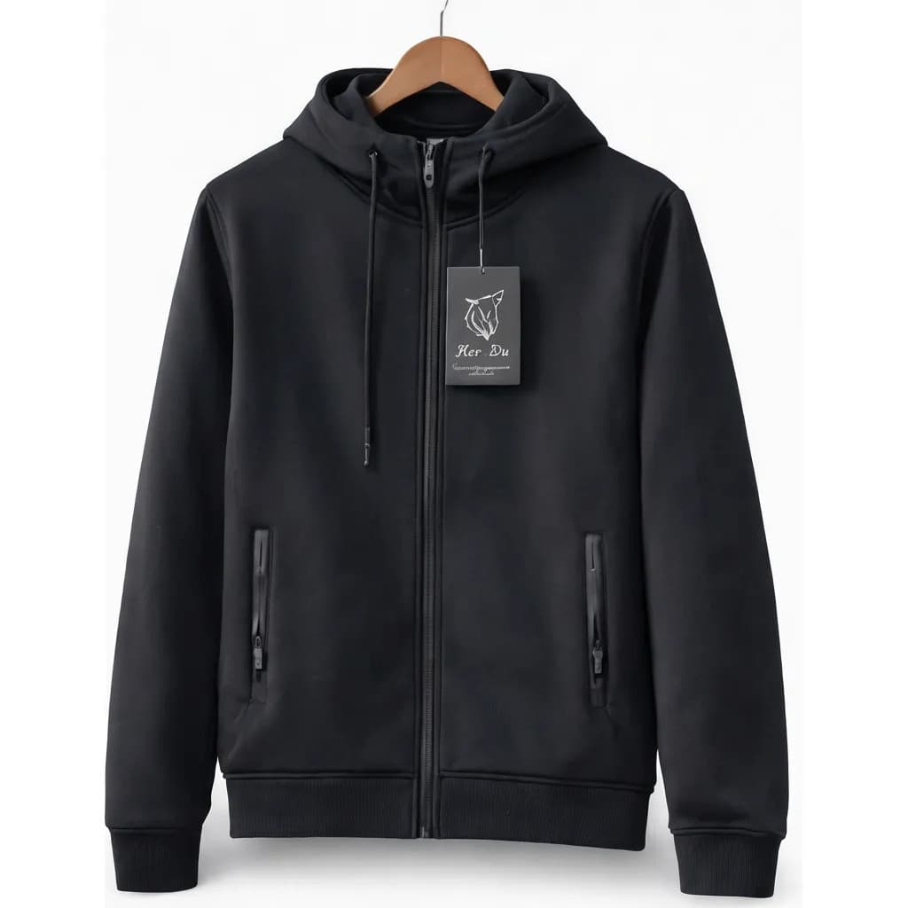 Jaqueta Masculina Frio Impermeável Forrada Com Capuz Premium