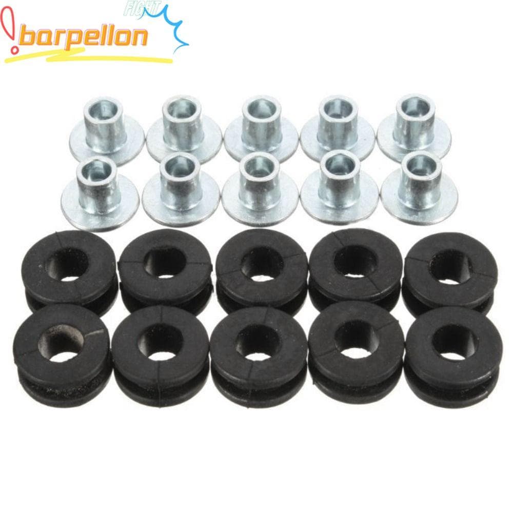 BARPELLON 10pcs/20pcs Kits De Junta , Ilhós De Borracha M6 Para Motocicleta Carenagens Duráveis