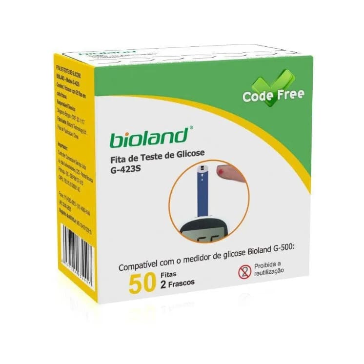 Fita de Teste de Glicose Bioland G-423S