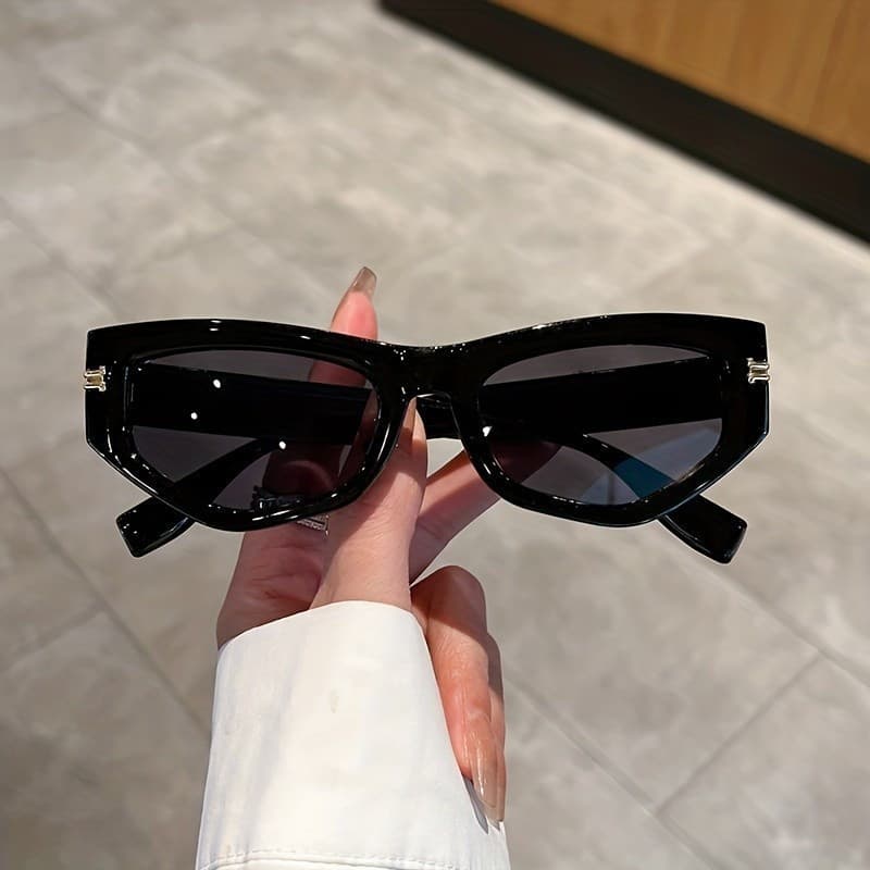 Óculos para Mulheres e Homens, Óculos Esportivos com Decoração Metálica, Óculos Casuais para Atividades ao Ar Livre na P