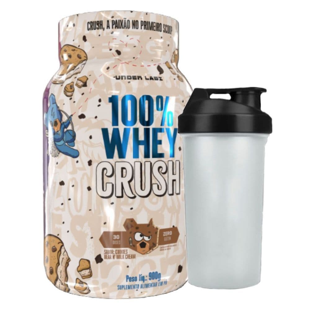 Whey Concentrado Cookies 900g Coqueteleira - Under Labz